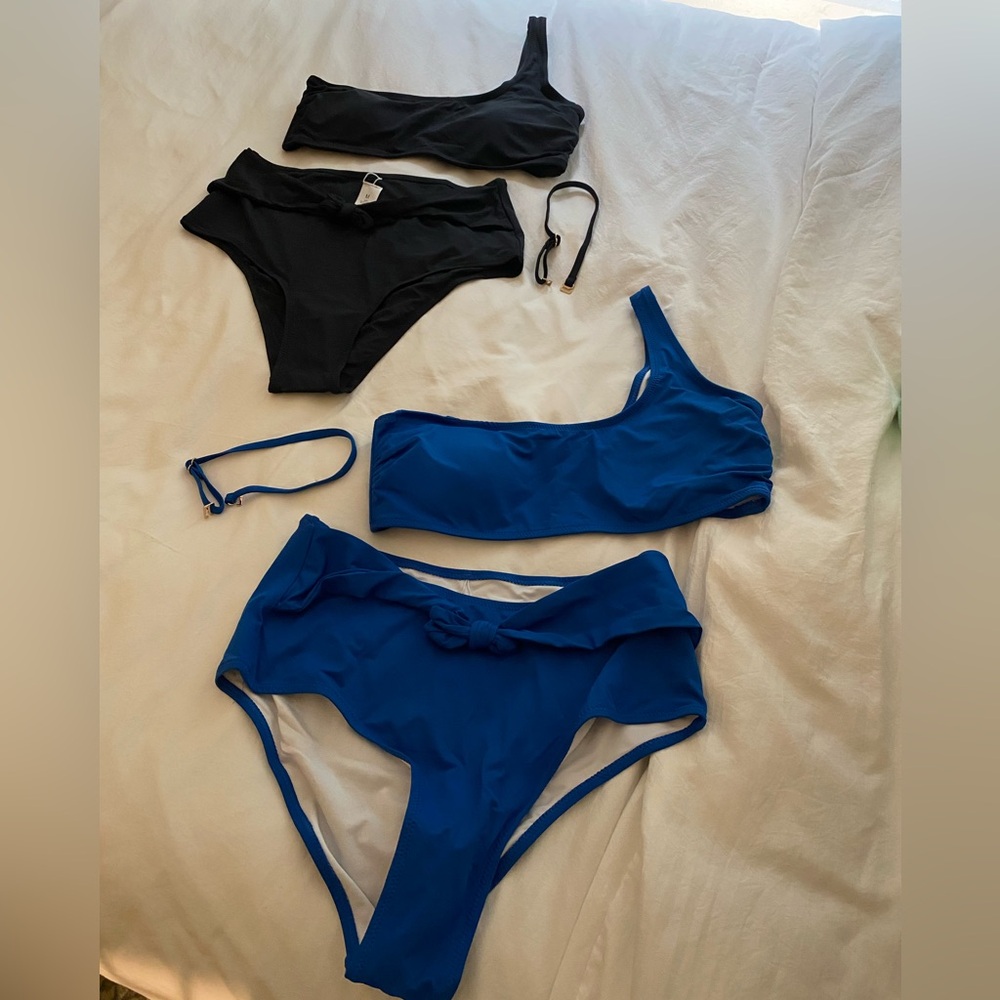Wow! Summertime Giveaway-THREE (3) Two-Piece One Shoulder Bathing Suits